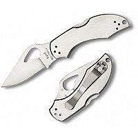 BY10P2,Spyderco,Robin2 Stainless Steel PlainEdge