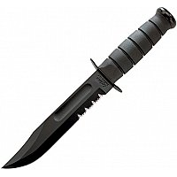 KB1212,Ka-Bar,Black Fighting, nůž s pevnou čepelí, kožené pouzdro