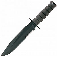 KB1271,Ka-Bar,Black Fighter, nůž s pevnou čepelí, kožené pouzdro