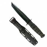 KB5054,Ka-Bar,Short Black Tanto, pevný nůž s pouzdrem